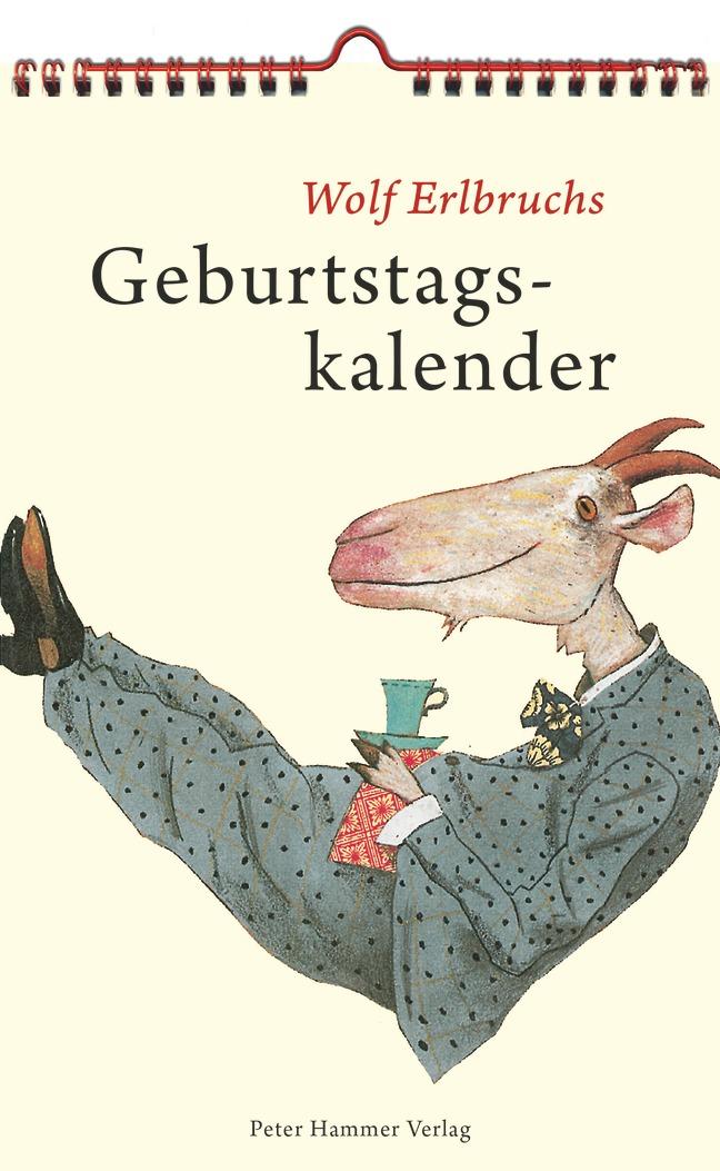 Vorderes Coverbild Wolf Erlbruchs Geburtstagskalender