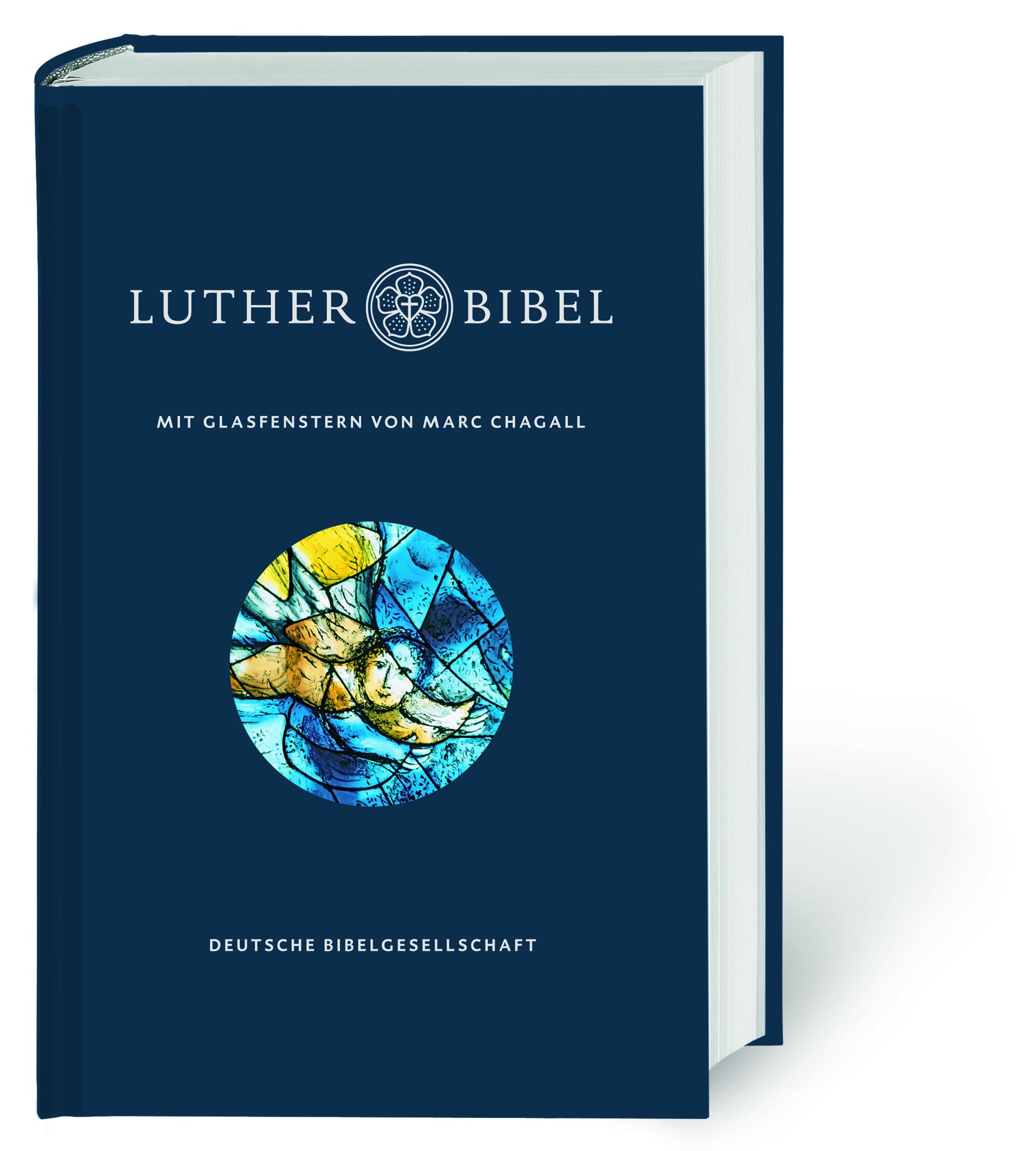 Vorderes Coverbild Lutherbibel mit Glasfenstern von Marc Chagall
