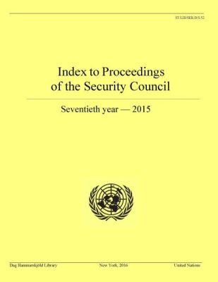 Vorderes Coverbild Index to Proceedings of the Security Council