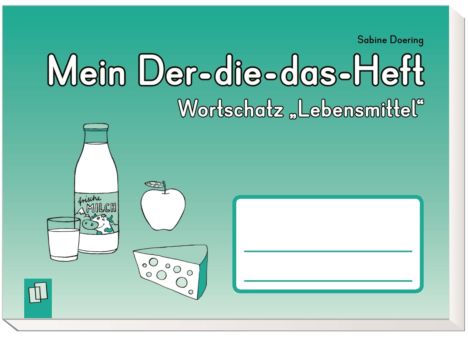 Beispielinhalt (Bild) Mein Der-die-das-Heft: Wortschatz "Lebensmittel"