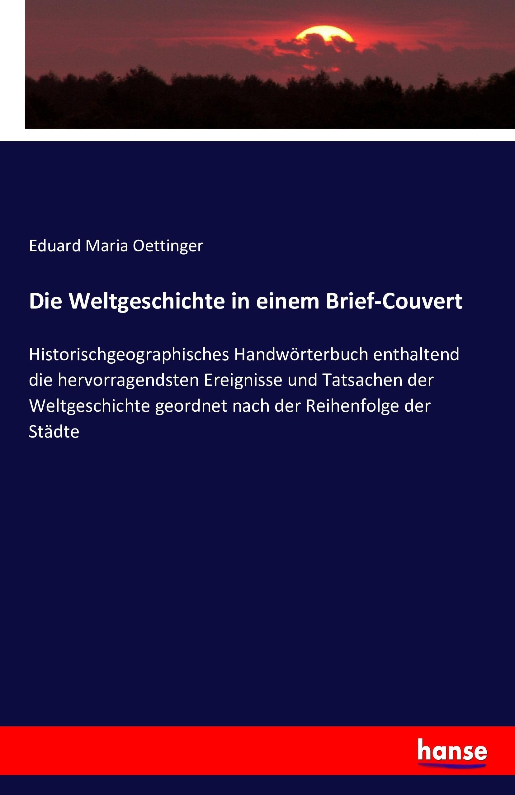 Vorderes Coverbild Die Weltgeschichte in einem Brief-Couvert