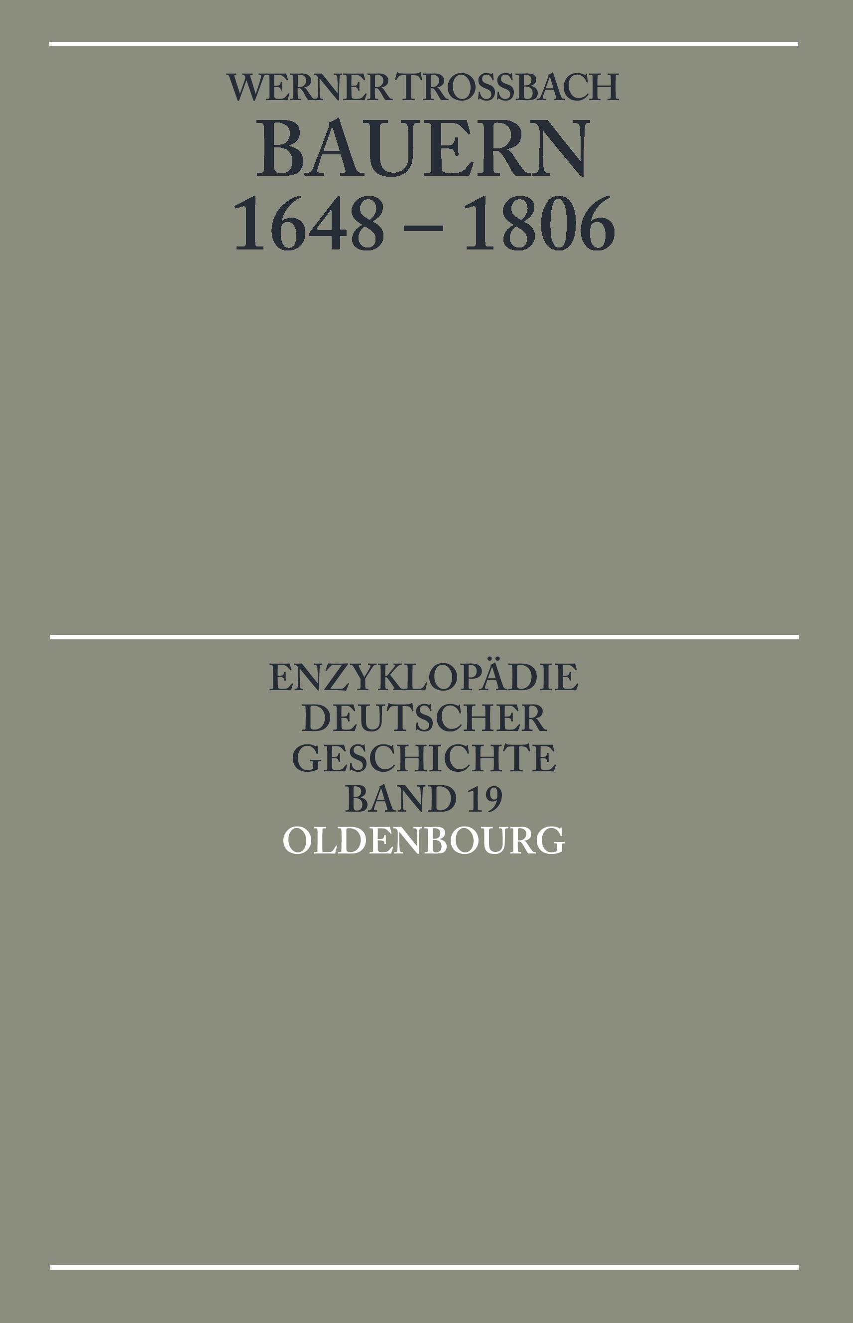 Vorderes Coverbild Bauern 1648-1806
