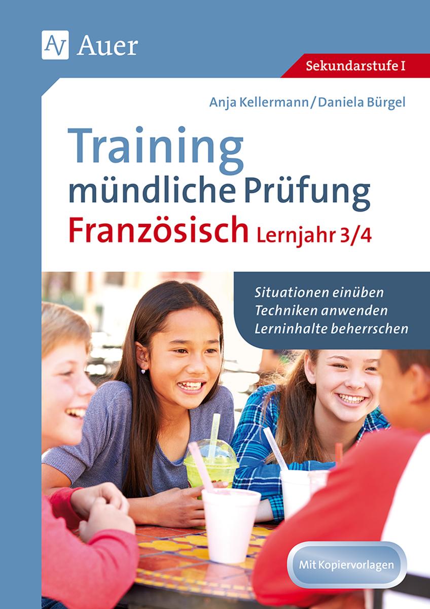 Vorderes Coverbild Training mündliche Prüfung Französisch Lj. 3-4