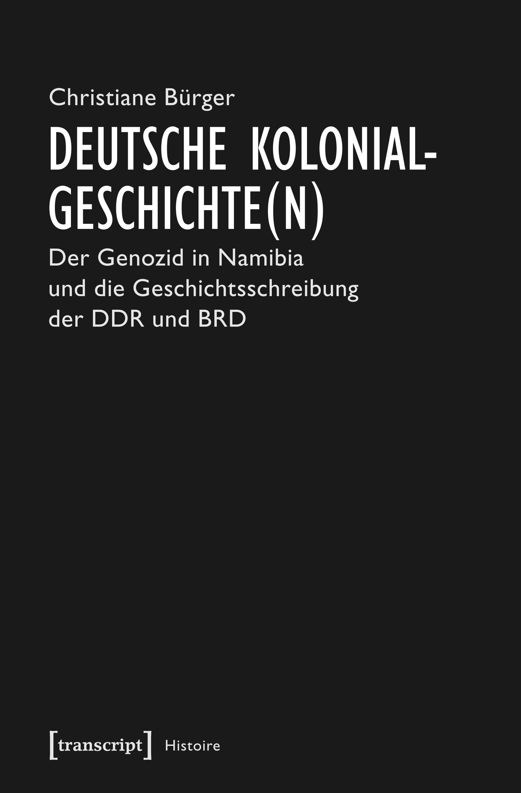 Vorderes Coverbild Deutsche Kolonialgeschichte(n)