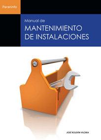 Vorderes Coverbild Manual de mantenimiento de instalaciones