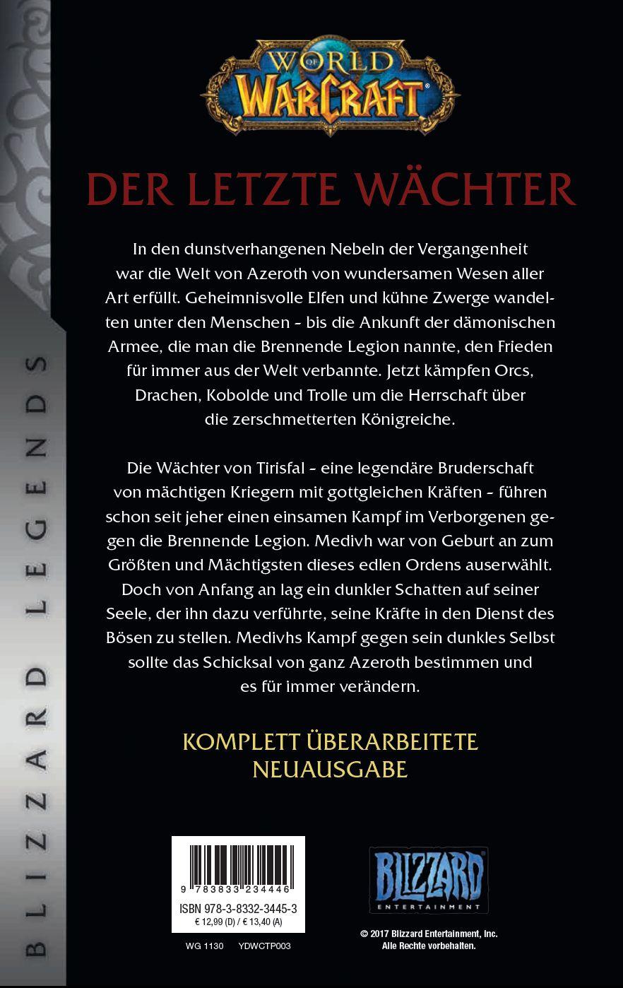 Rückseitencover World of Warcraft - Der letzte Wächter