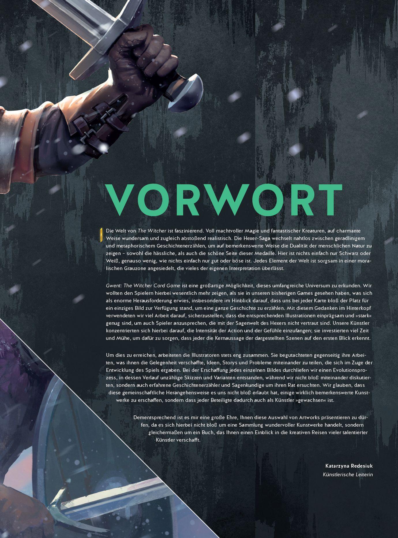 Beispielinhalt (Bild) Gwent: The Art of The Witcher Card Game