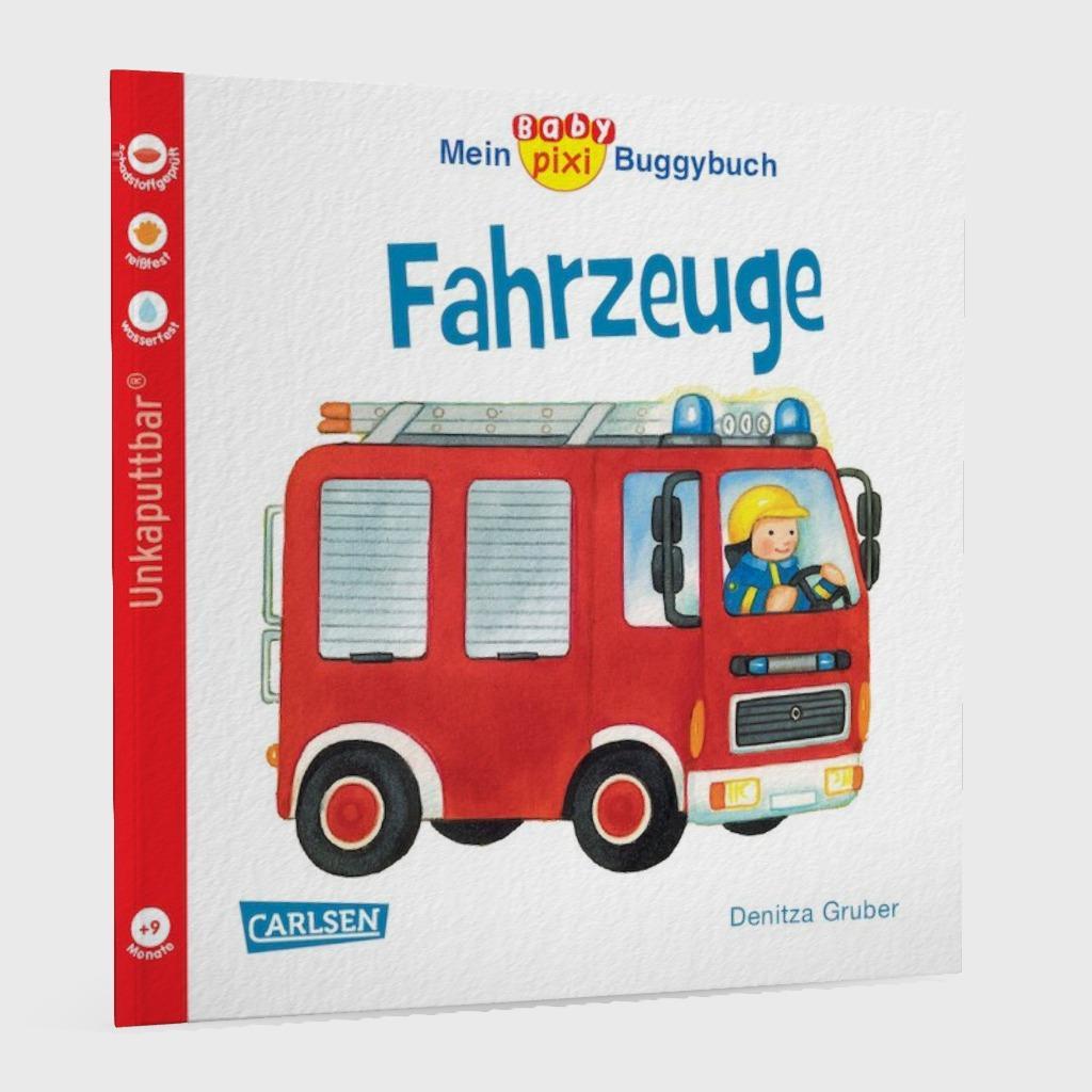 Beispielinhalt (Bild) Baby Pixi 43: Mein Baby-Pixi Buggybuch: Fahrzeuge