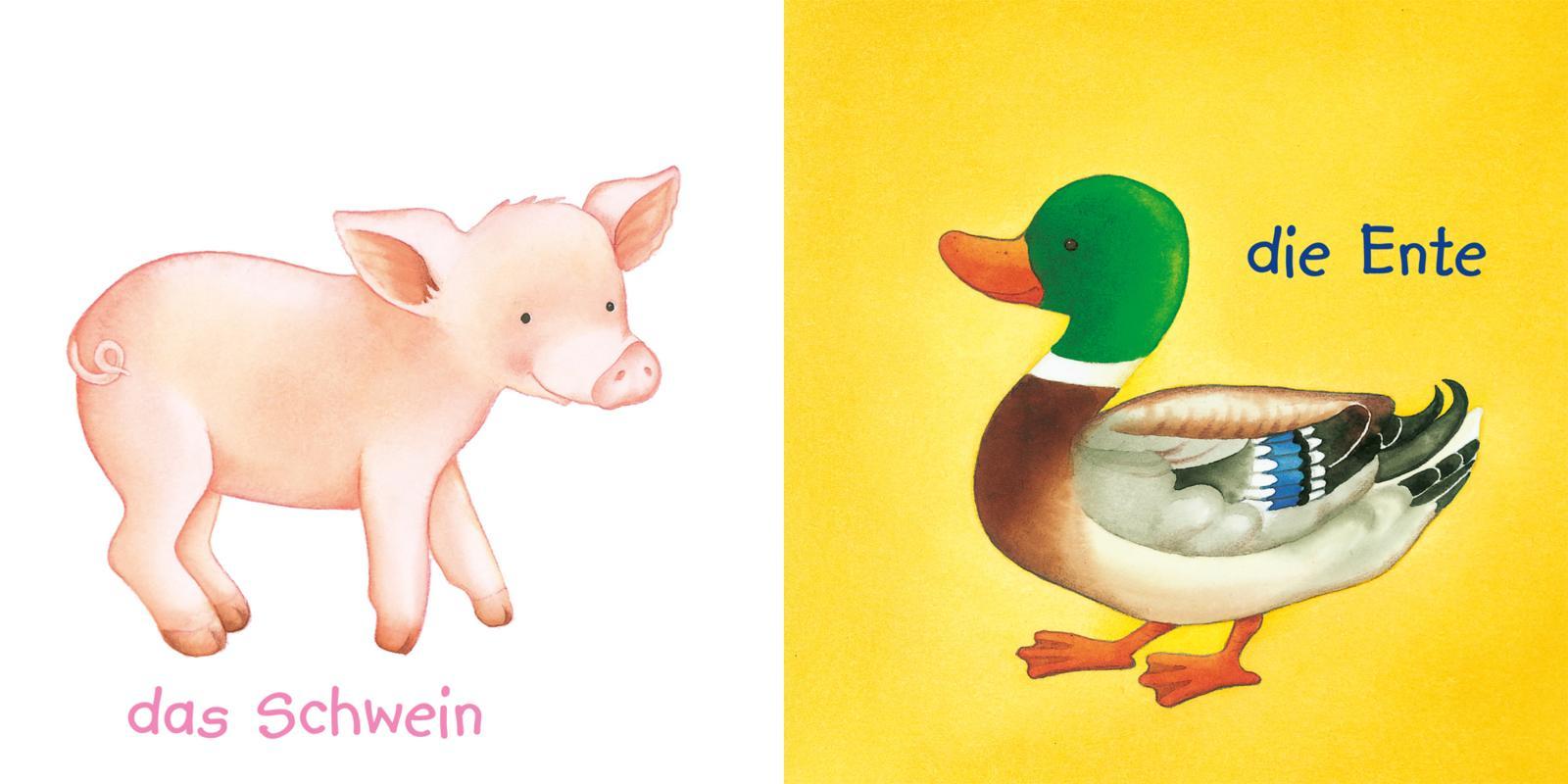 Beispielinhalt (Bild) Mein Baby-Pixi-Buggybuch: Unsere Tiere