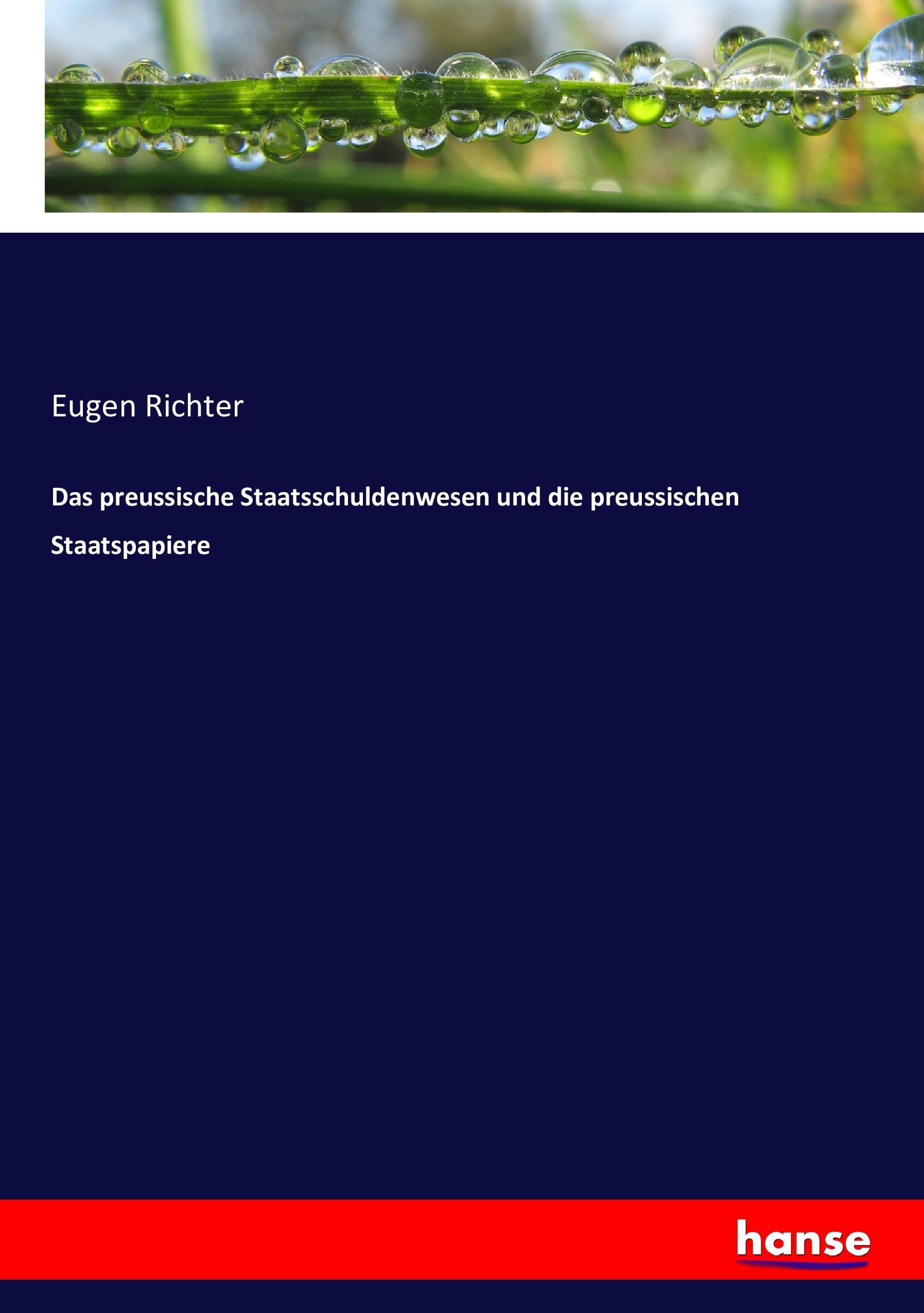 Vorderes Coverbild Das preussische Staatsschuldenwesen und die preussischen Staatspapiere
