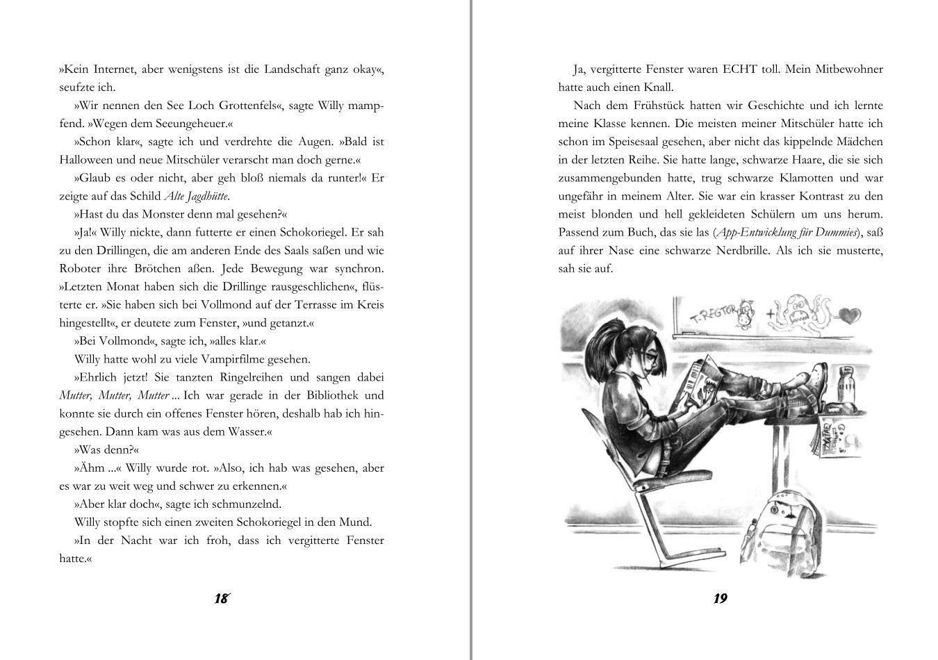 Beispielinhalt (Bild) Die Jagd nach dem geheimnisvollen Rollsiegel - Jugendbuch ab 12 Jahre