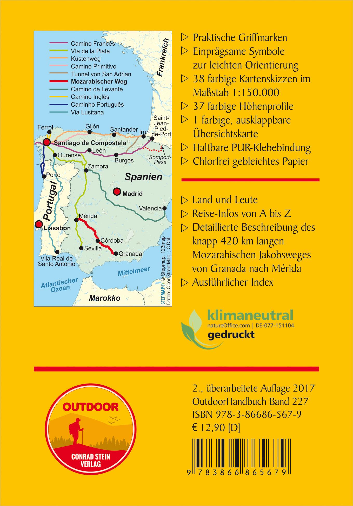 Rückseitencover Spanien: Mozarabischer Jakobsweg