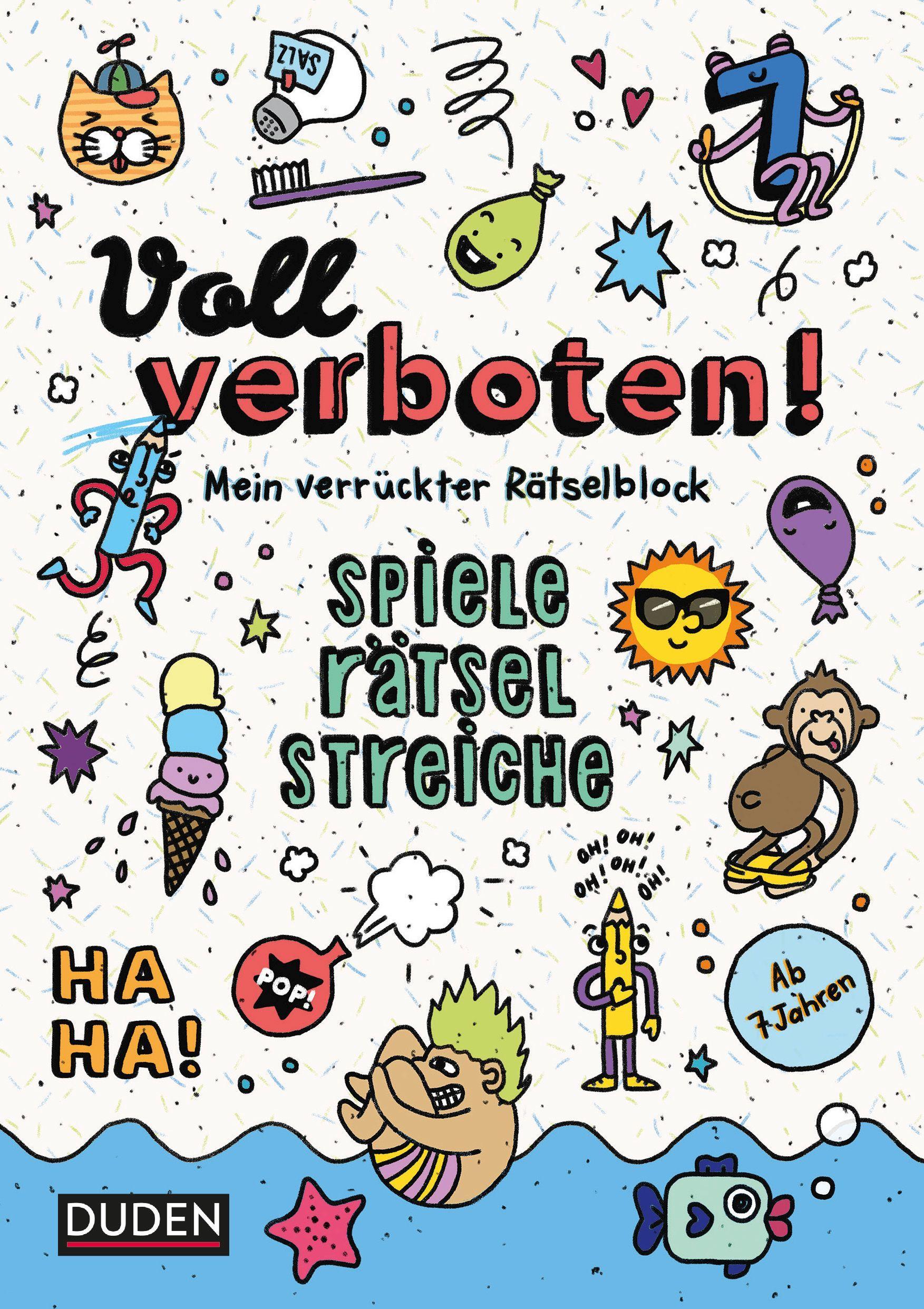 Vorderes Coverbild Voll verboten! Mein verrückter Rätselblock - Ab 7 Jahren