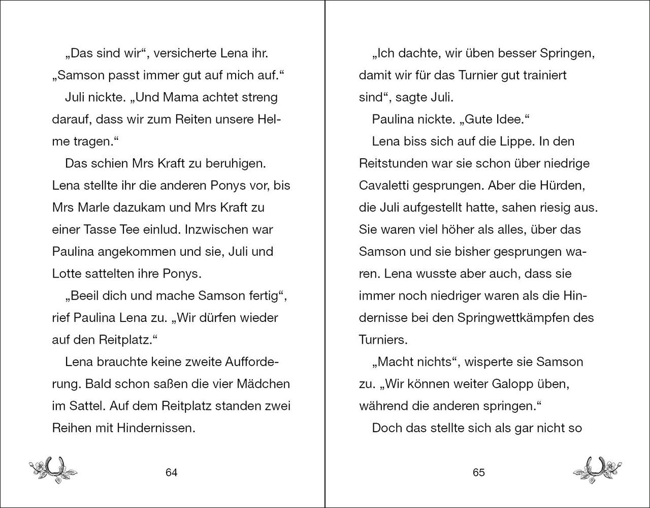 Beispielinhalt (Bild) Ponyhof Apfelblüte - Samson und das große Turnier