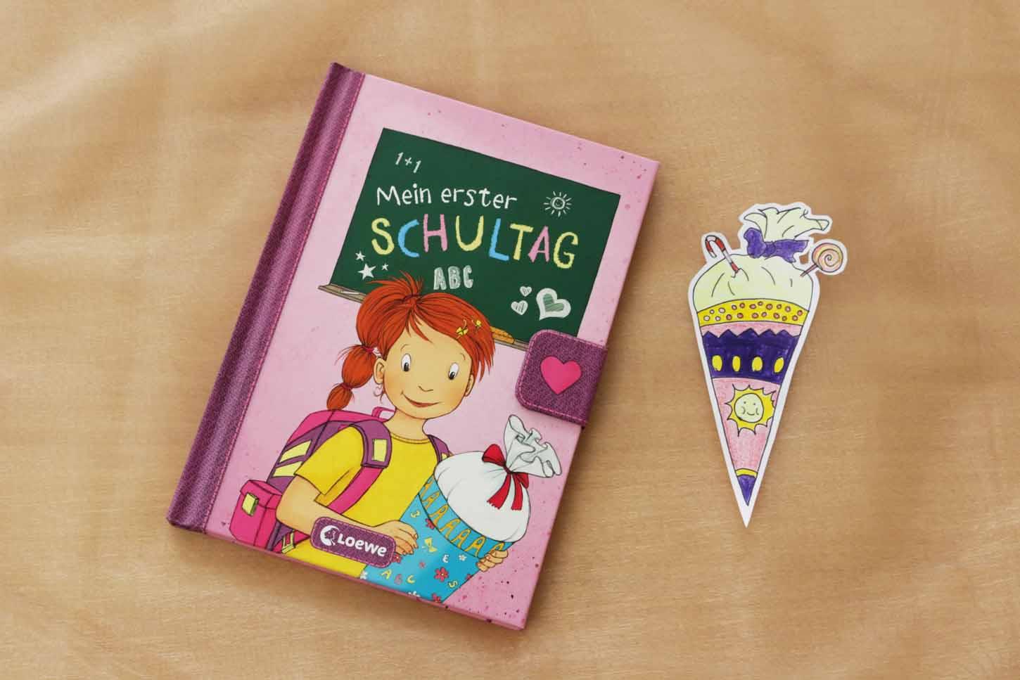 Beispielinhalt (Bild) Mein erster Schultag (Mädchen)
