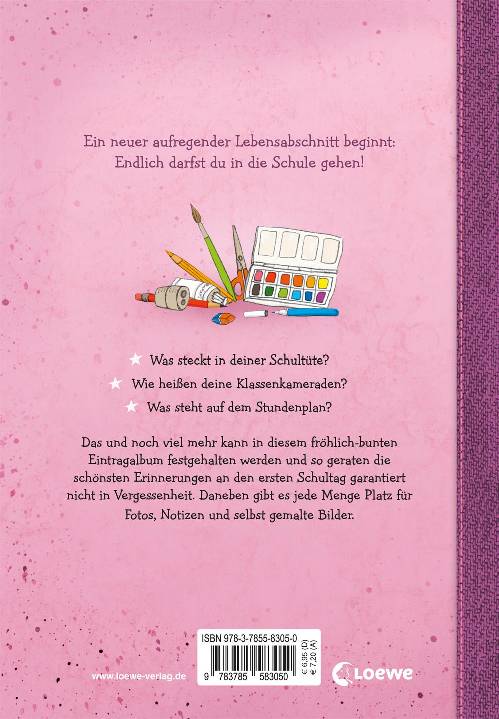 Rückseitencover Mein erster Schultag (Mädchen)