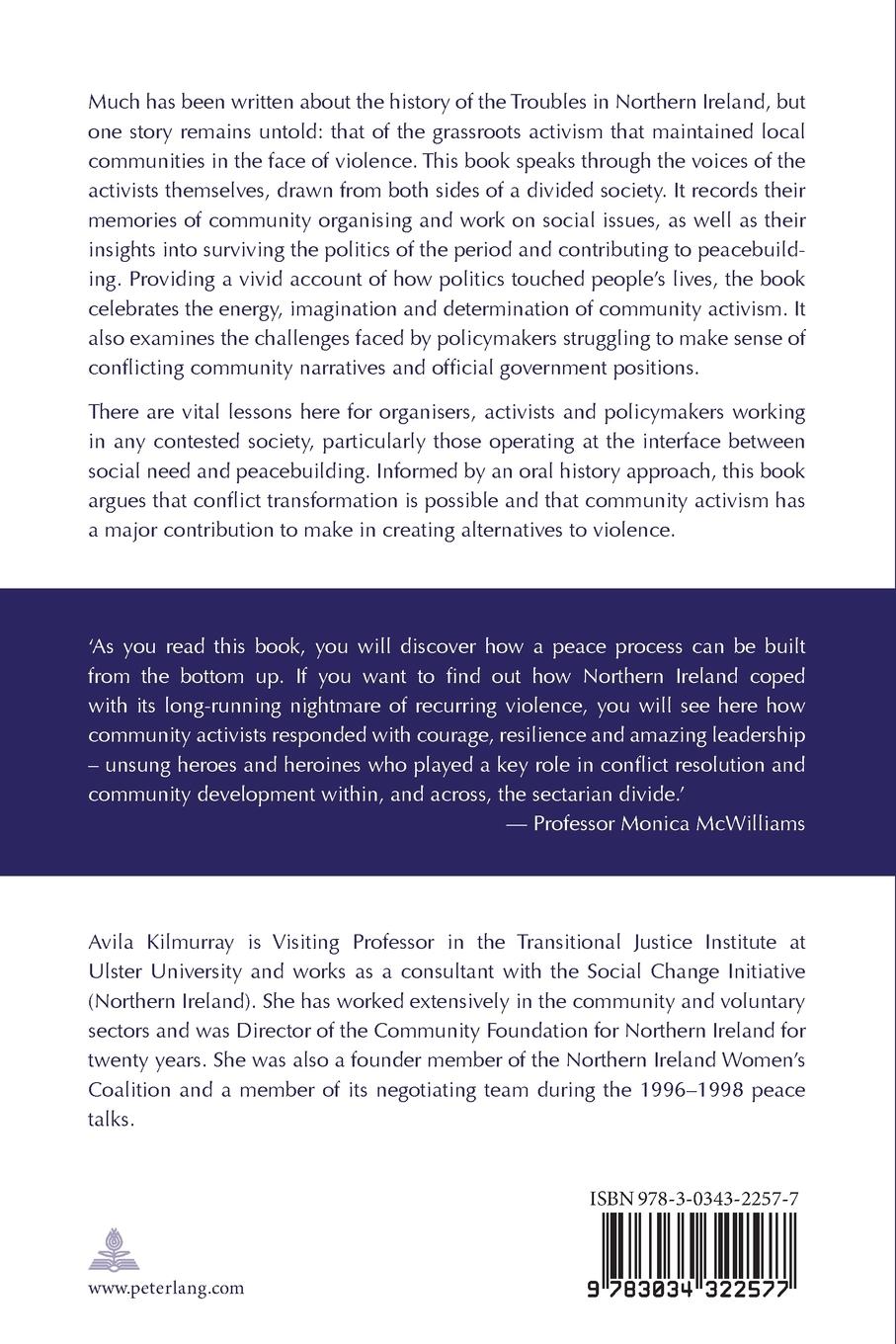 Rückseitencover Community Action in a Contested Society