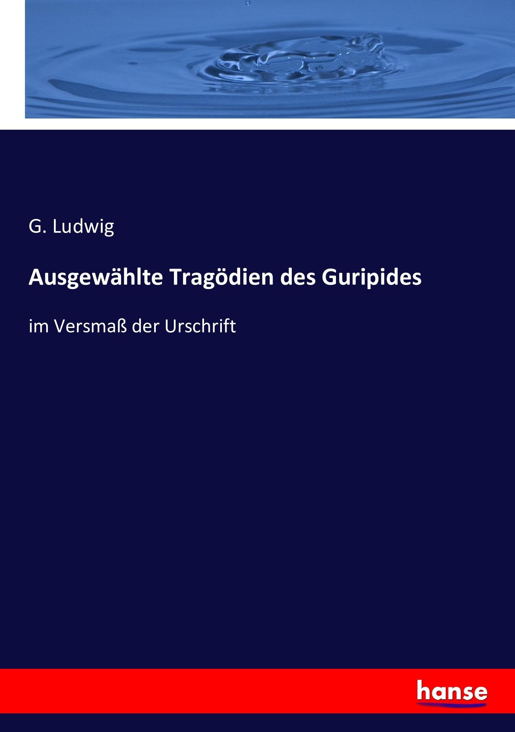 Vorderes Coverbild Ausgewählte Tragödien des Guripides