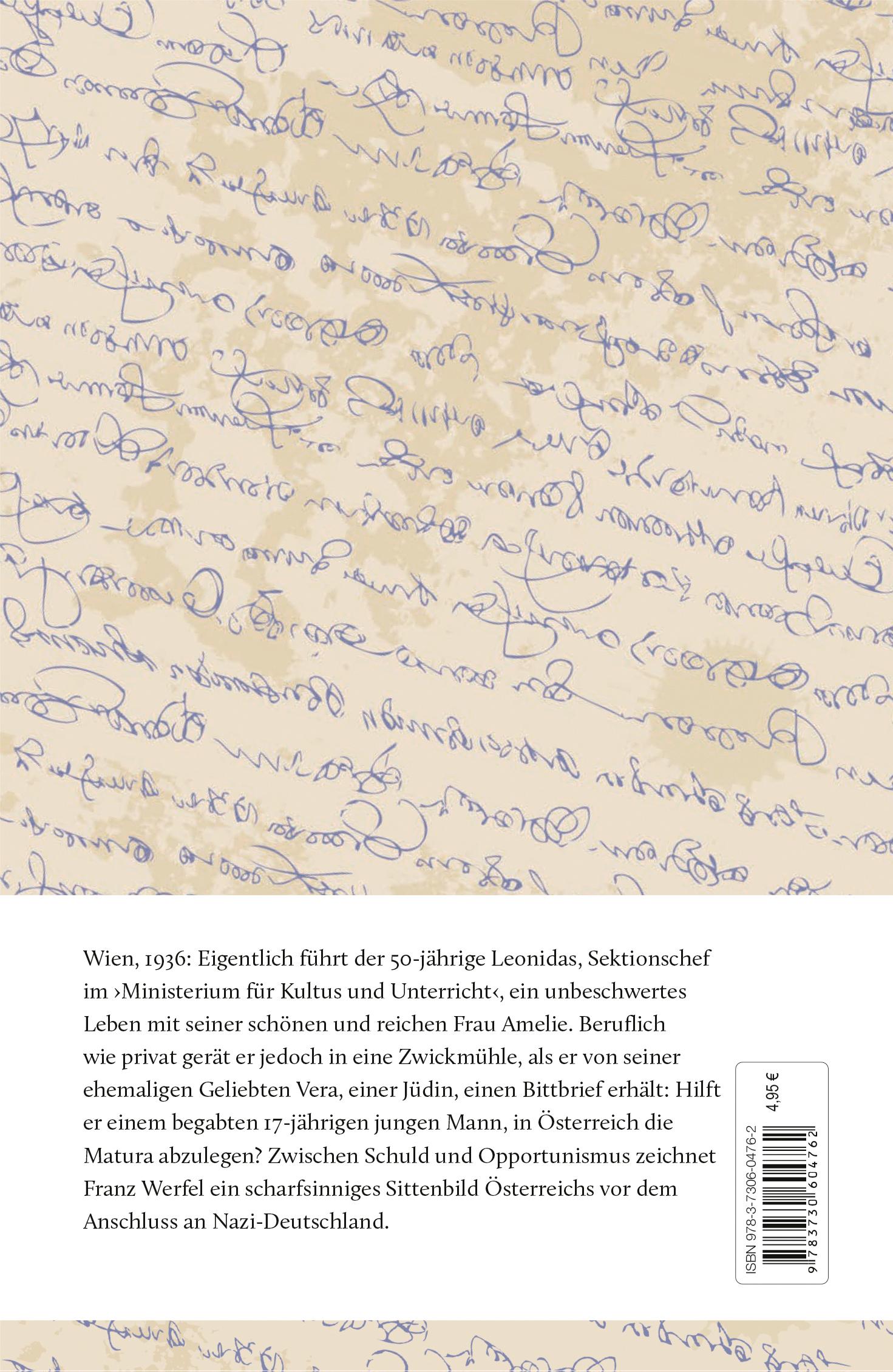 Beispielinhalt (Bild) Eine blassblaue Frauenschrift