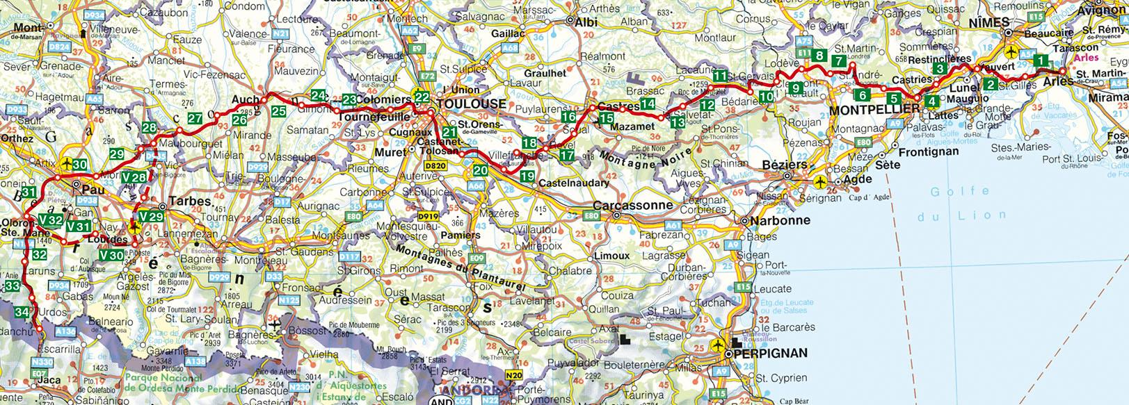 Beispielinhalt (Bild) Jakobsweg - Via Tolosana