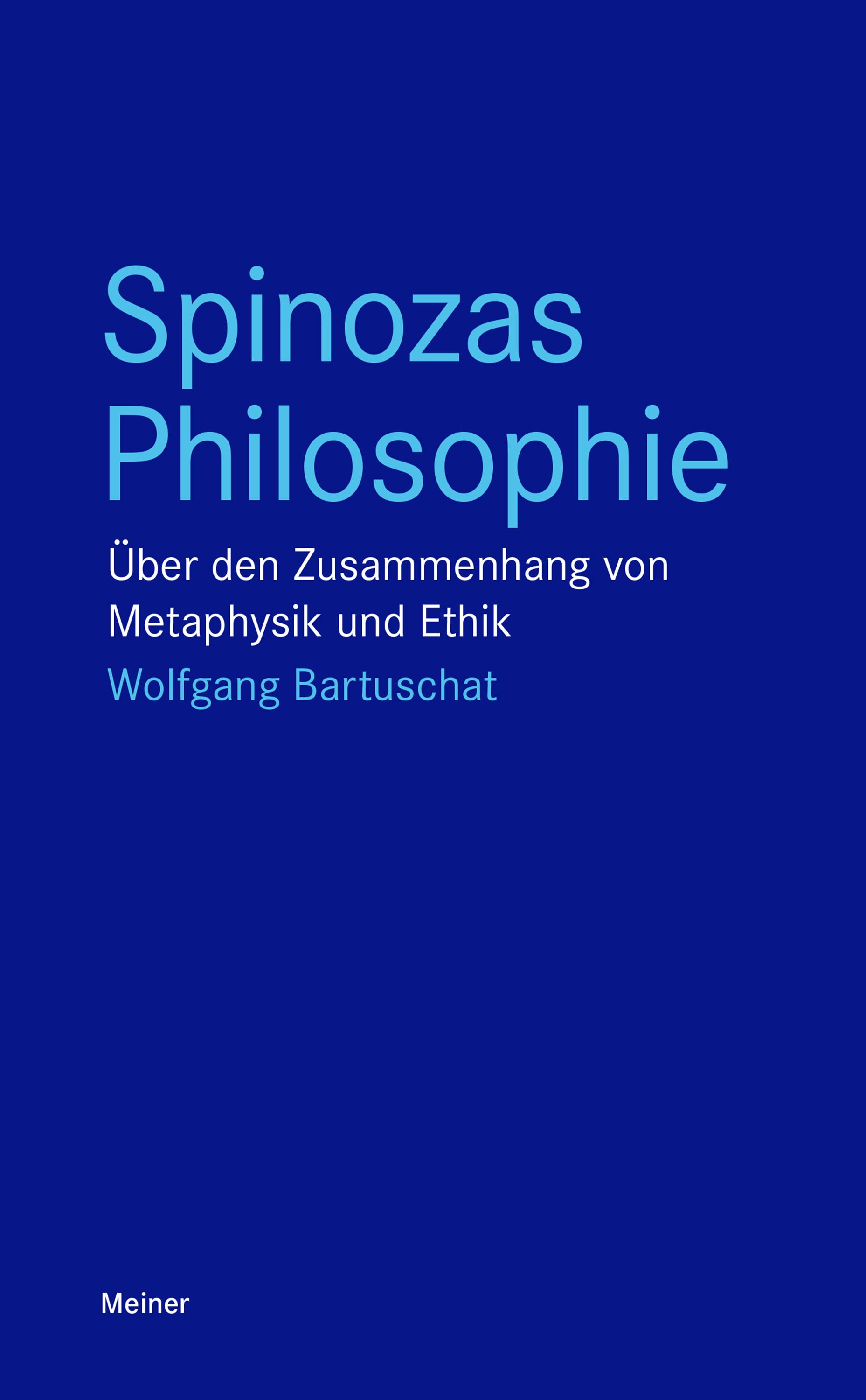 Vorderes Coverbild Spinozas Philosophie