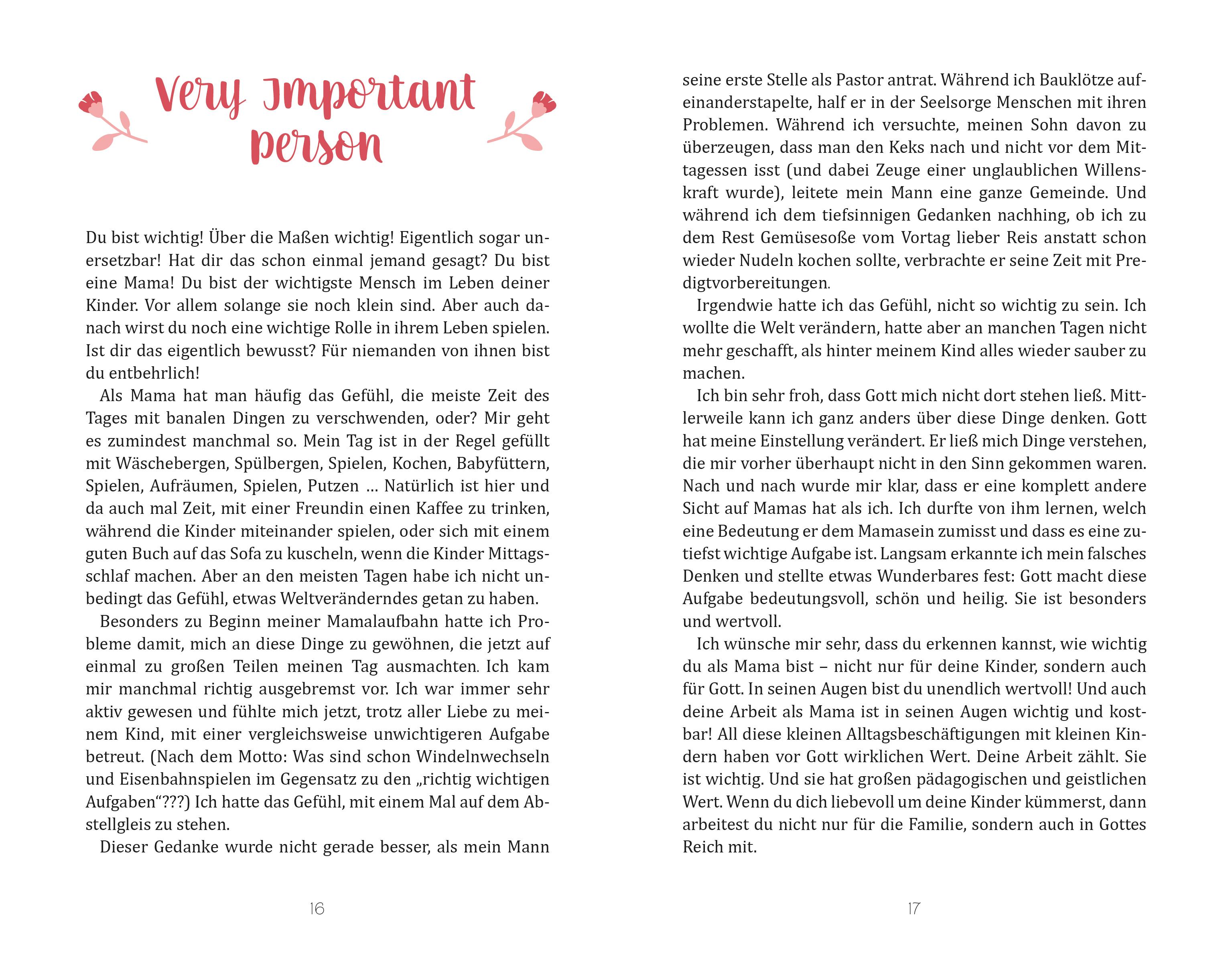 Beispielinhalt (Bild) Unendlich wertvoll