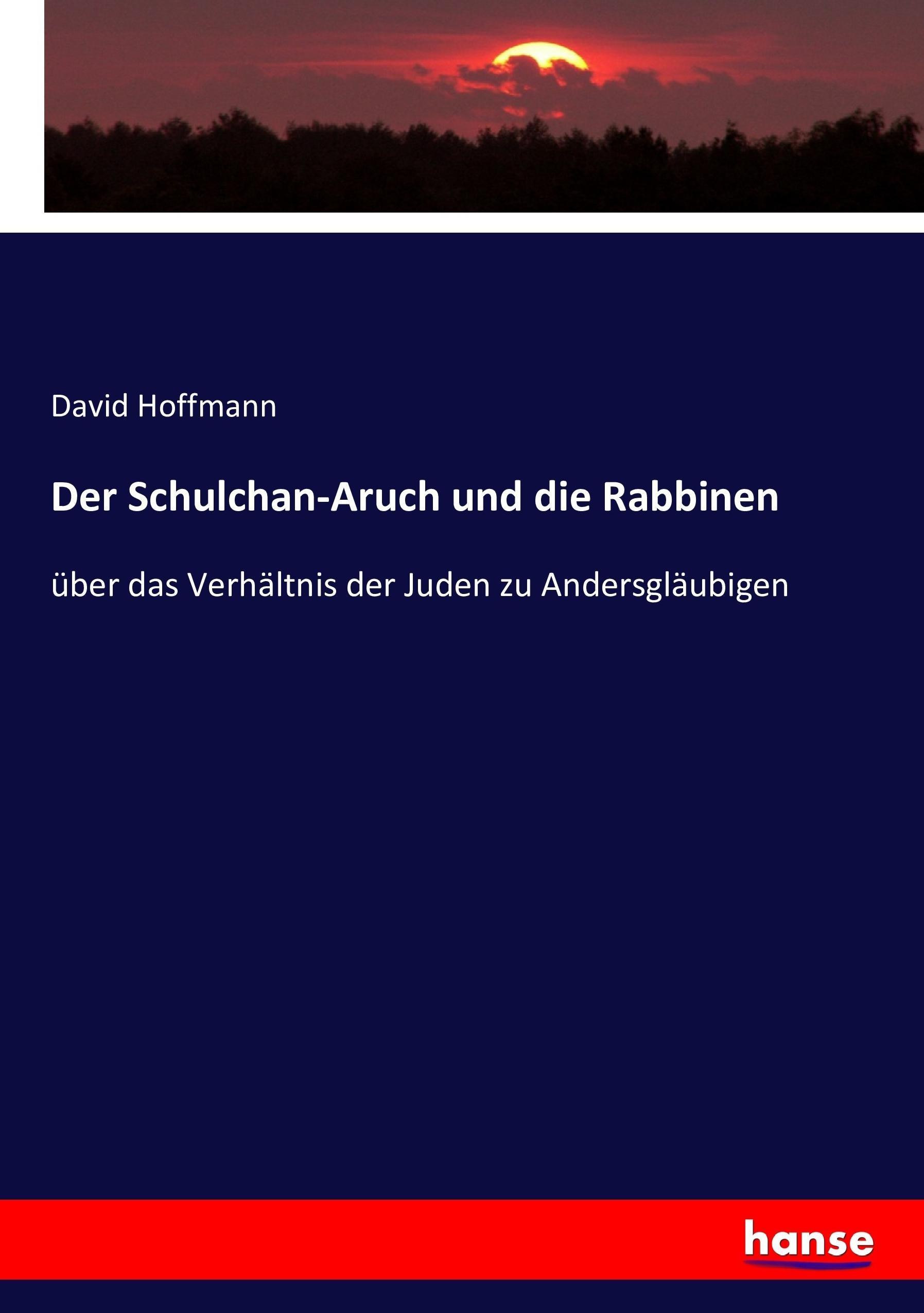 Vorderes Coverbild Der Schulchan-Aruch und die Rabbinen