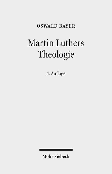 Vorderes Coverbild Martin Luthers Theologie