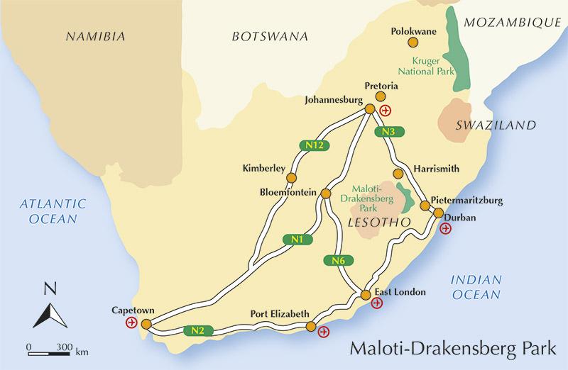 Beispielinhalt (Bild) Walking in the Drakensberg