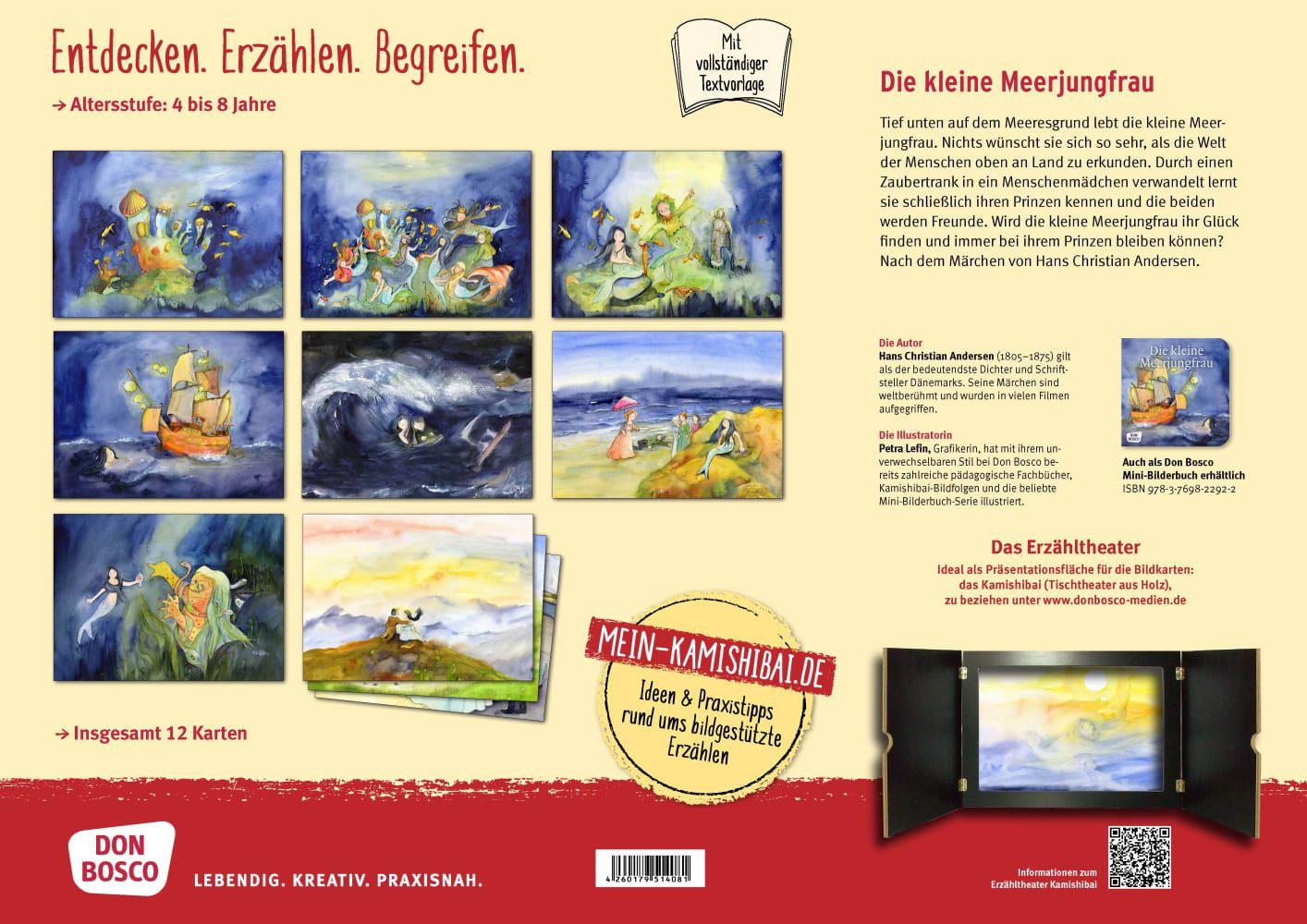Beispielinhalt (Bild) Die kleine Meerjungfrau. Kamishibai Bildkartenset