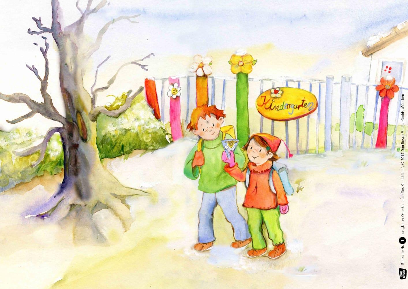 Beispielinhalt (Bild) Unser Osterkalender fürs Kamishibai