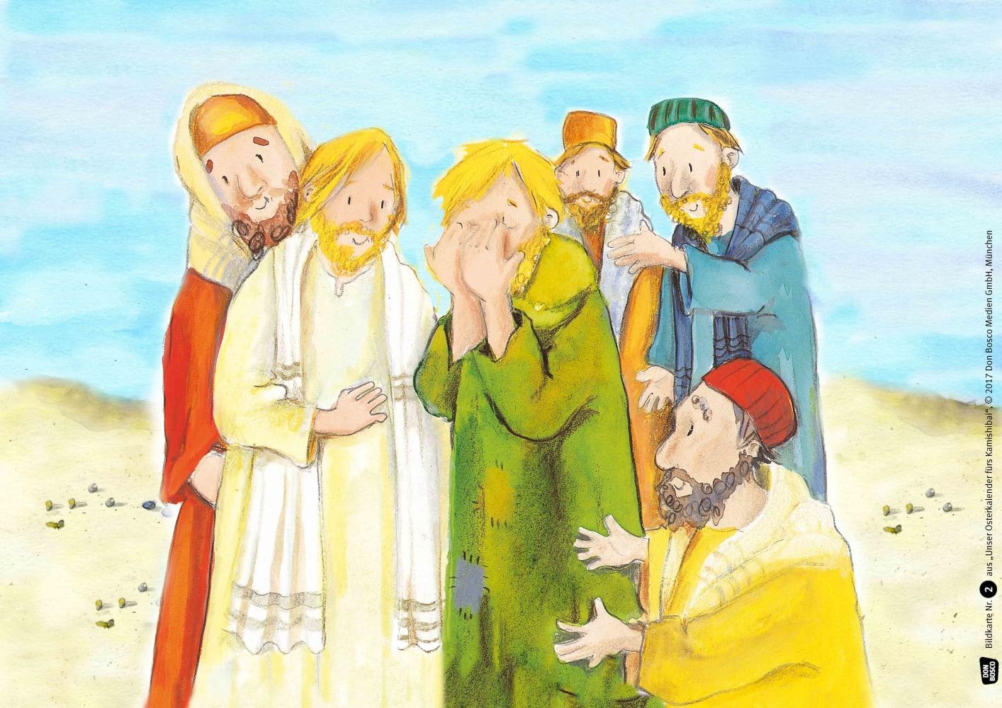 Beispielinhalt (Bild) Unser Osterkalender fürs Kamishibai