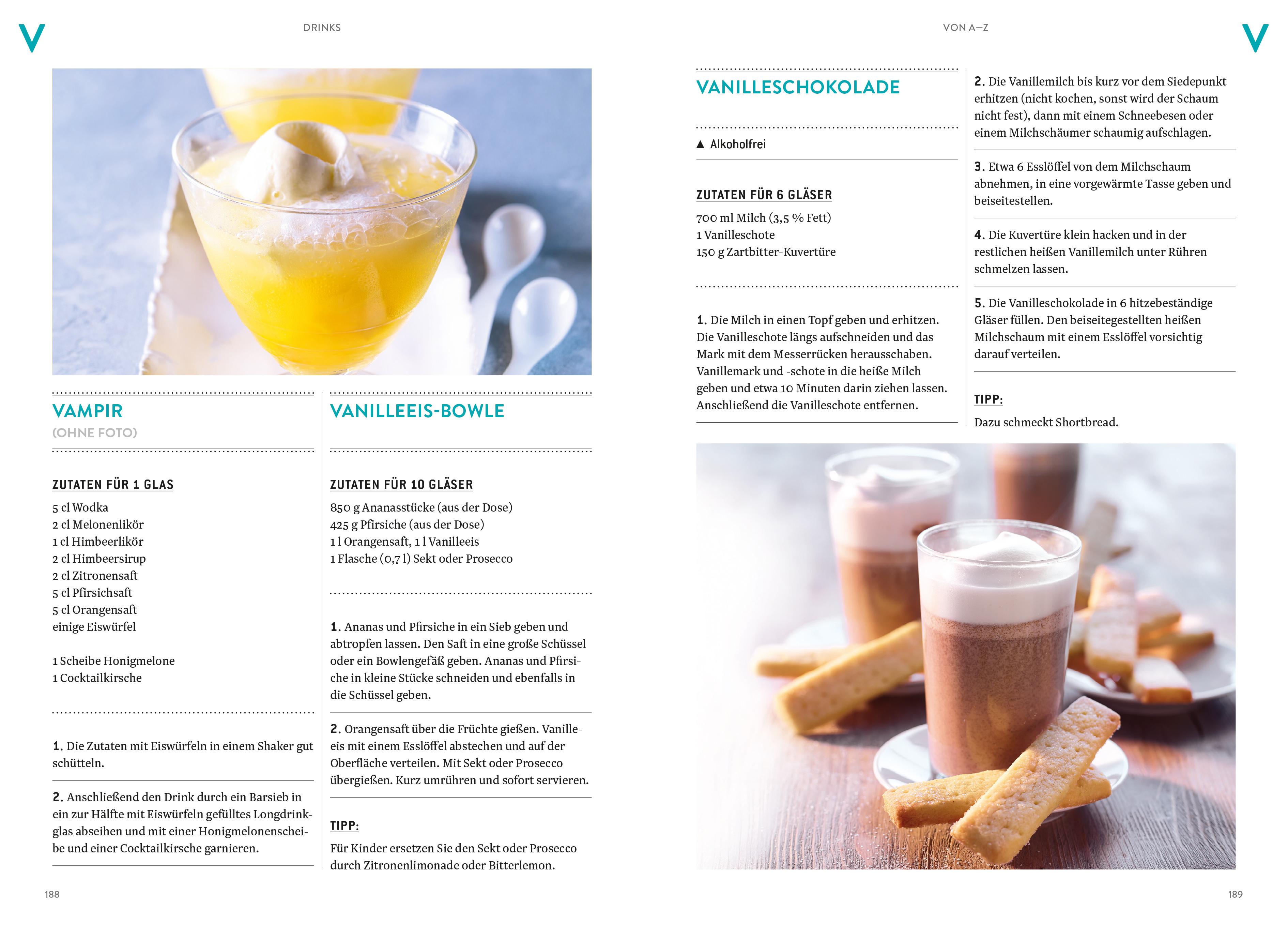 Beispielinhalt (Bild) Drinks von A-Z