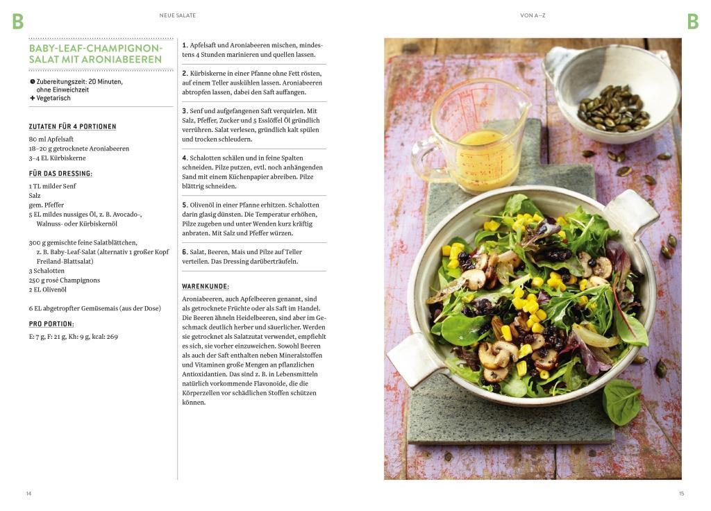 Beispielinhalt (Bild) Neue Salate von A-Z