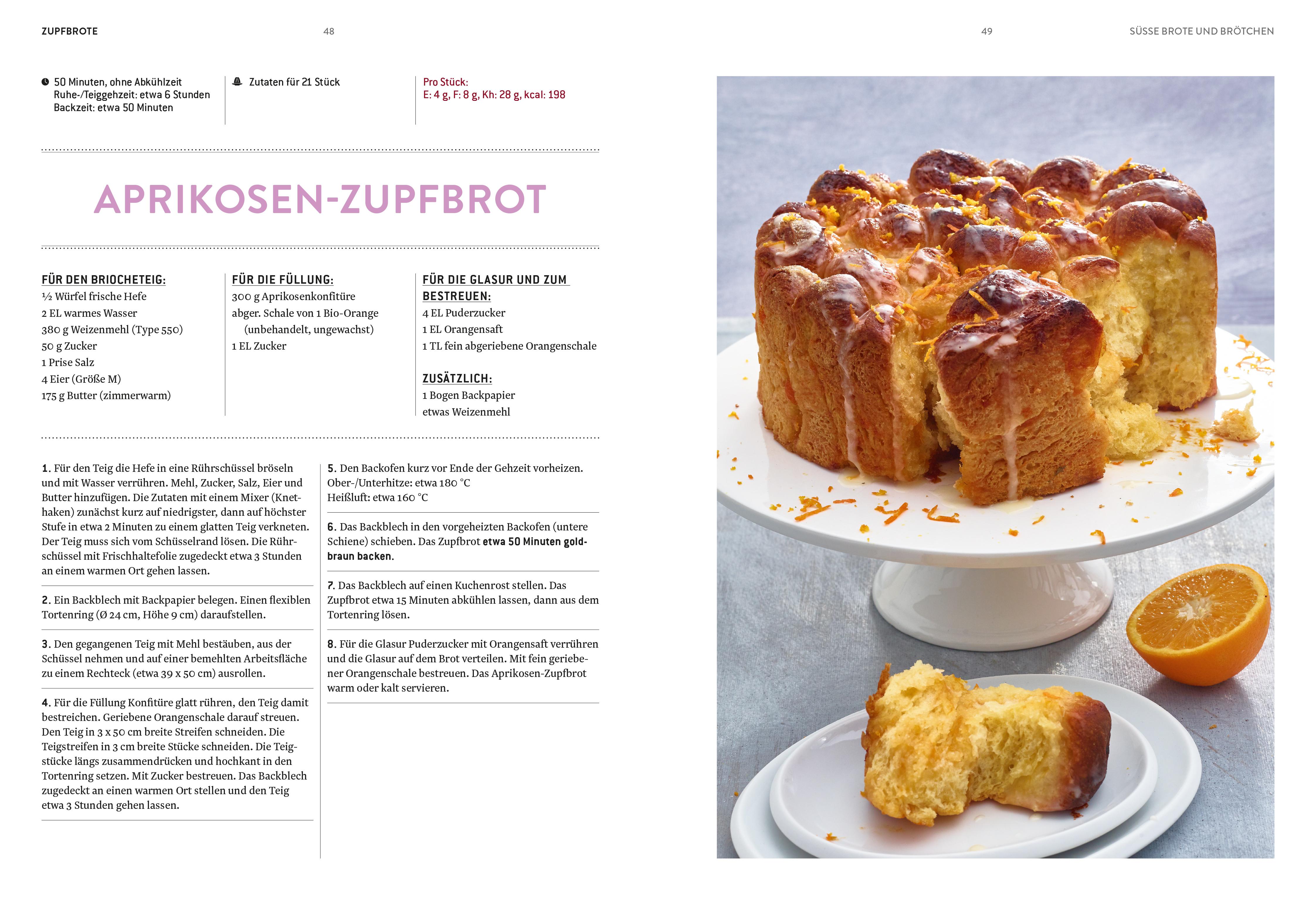 Beispielinhalt (Bild) Zupfbrote