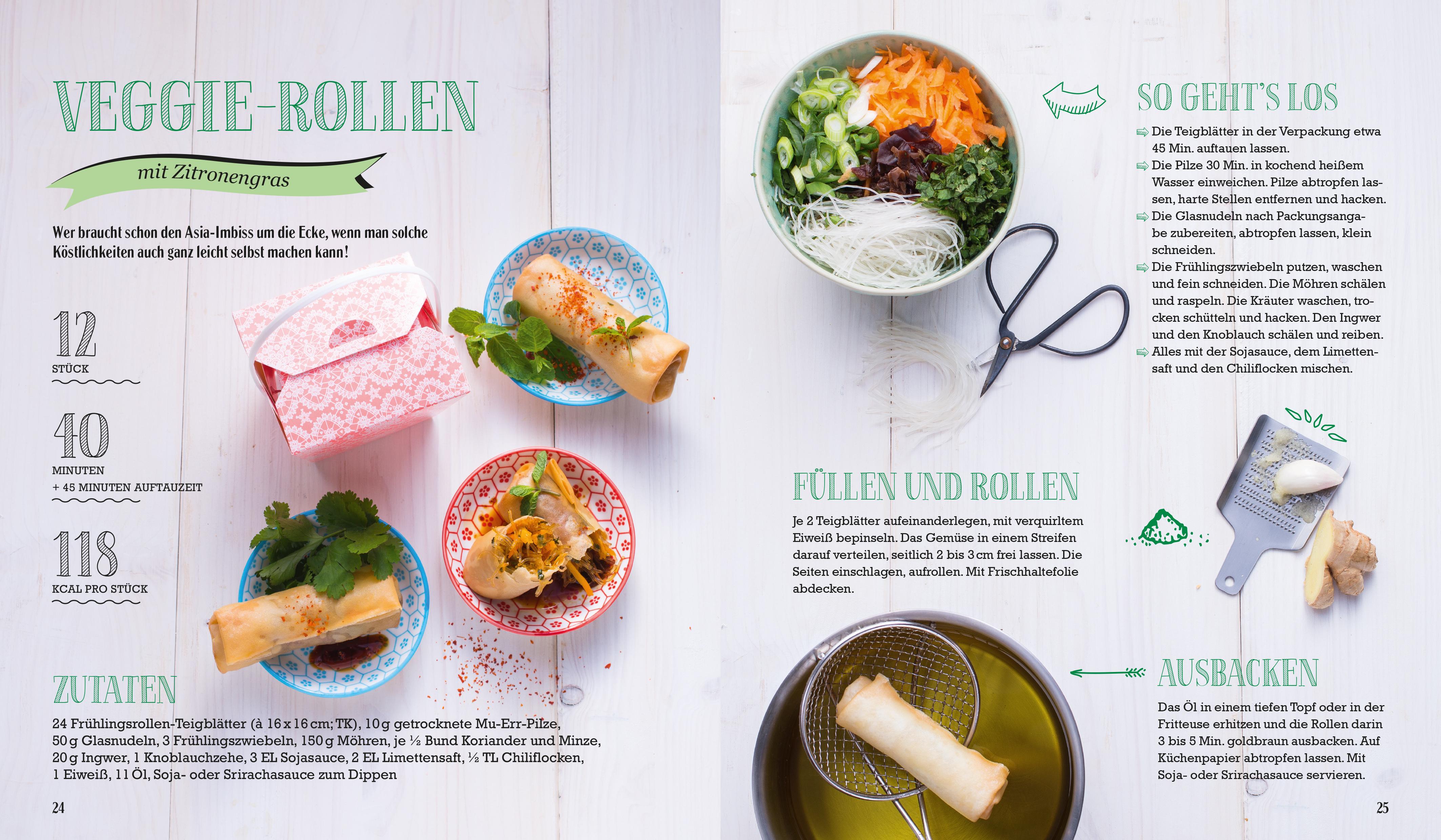 Beispielinhalt (Bild) Just delicious - Glücksrollen aus aller Welt