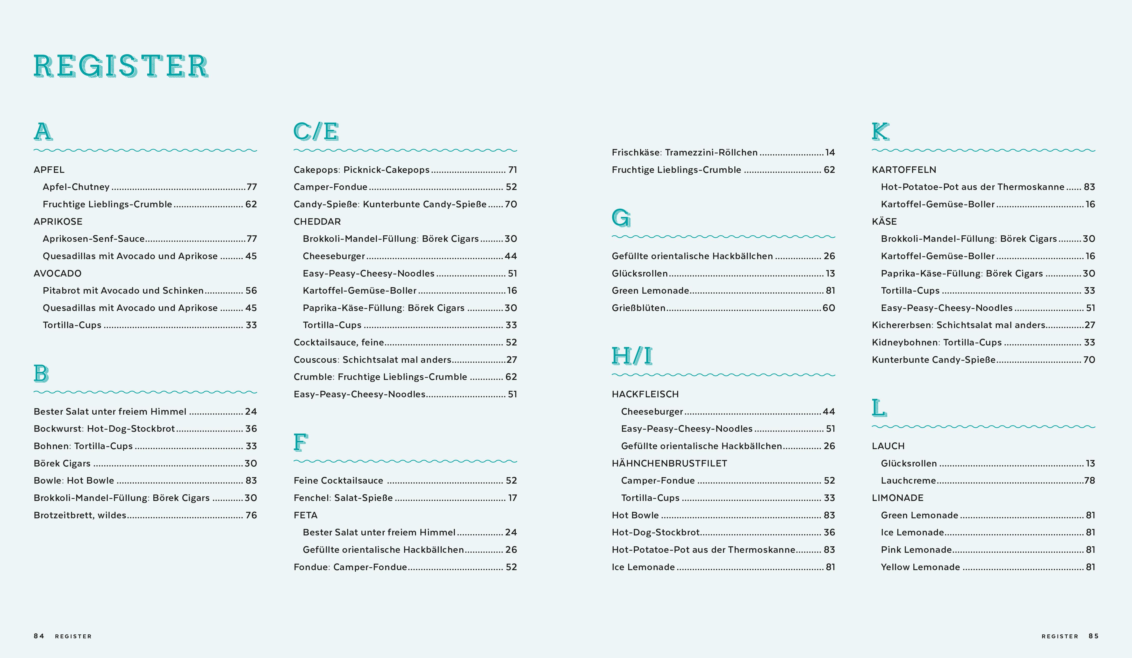 Beispielinhalt (Bild) Yummy! Abenteurerküche