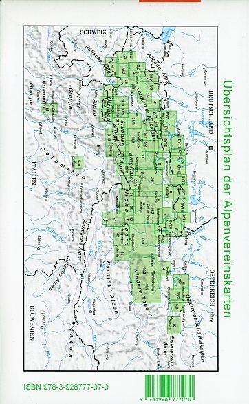 Beispielinhalt (Bild) DAV Alpenvereinskarte 31/1 Stubaier Alpen Hochstubai 1 : 25 000 Wegmarkierungen