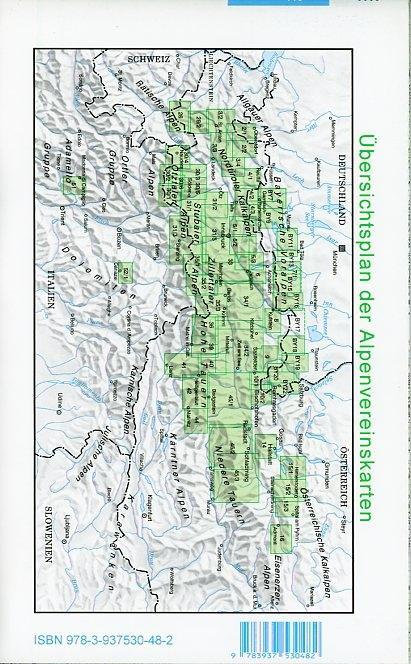 Beispielinhalt (Bild) DAV Alpenvereinskarte 33 Tuxer Alpen 1 : 50 000 Skirouten