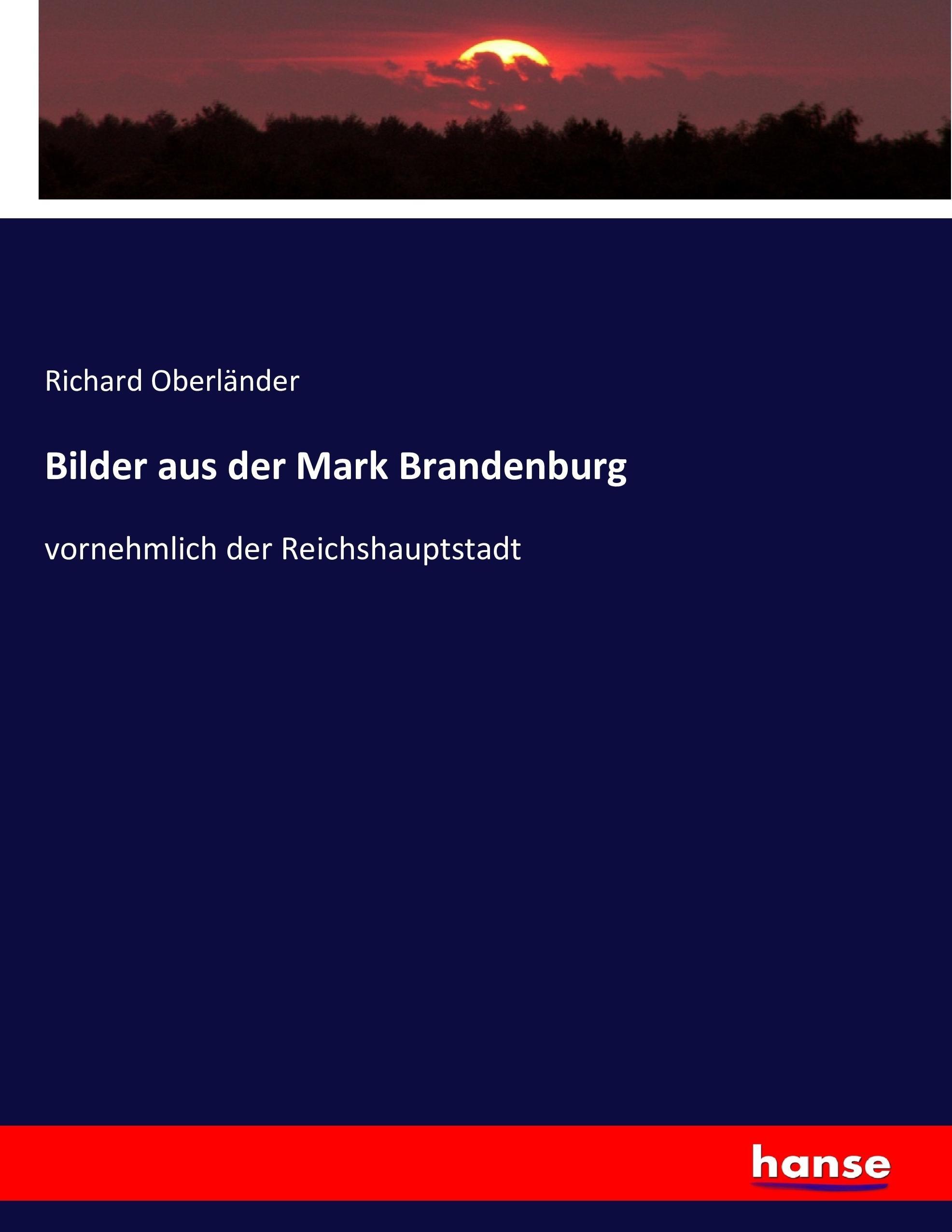 Vorderes Coverbild Bilder aus der Mark Brandenburg