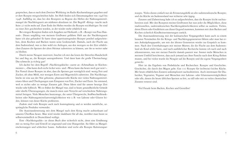 Beispielinhalt (Bild) Leichte Küche aus schweren Zeiten