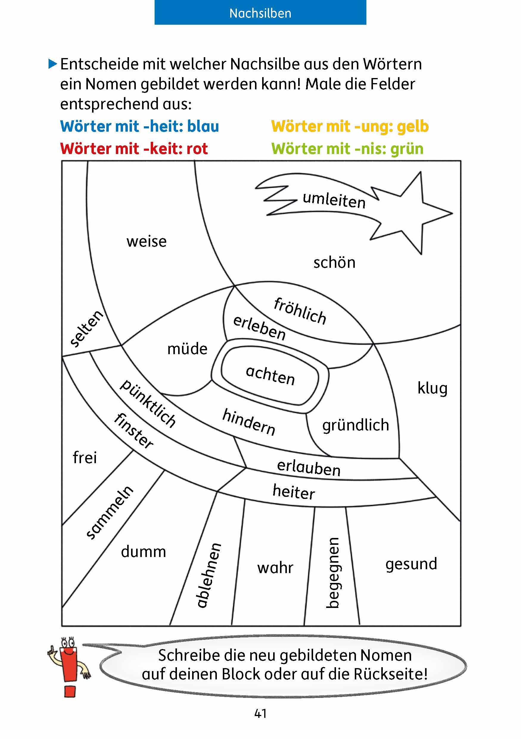 Beispielinhalt (Bild) Quer durch die 4. Klasse, Mathe und Deutsch - Übungsblock