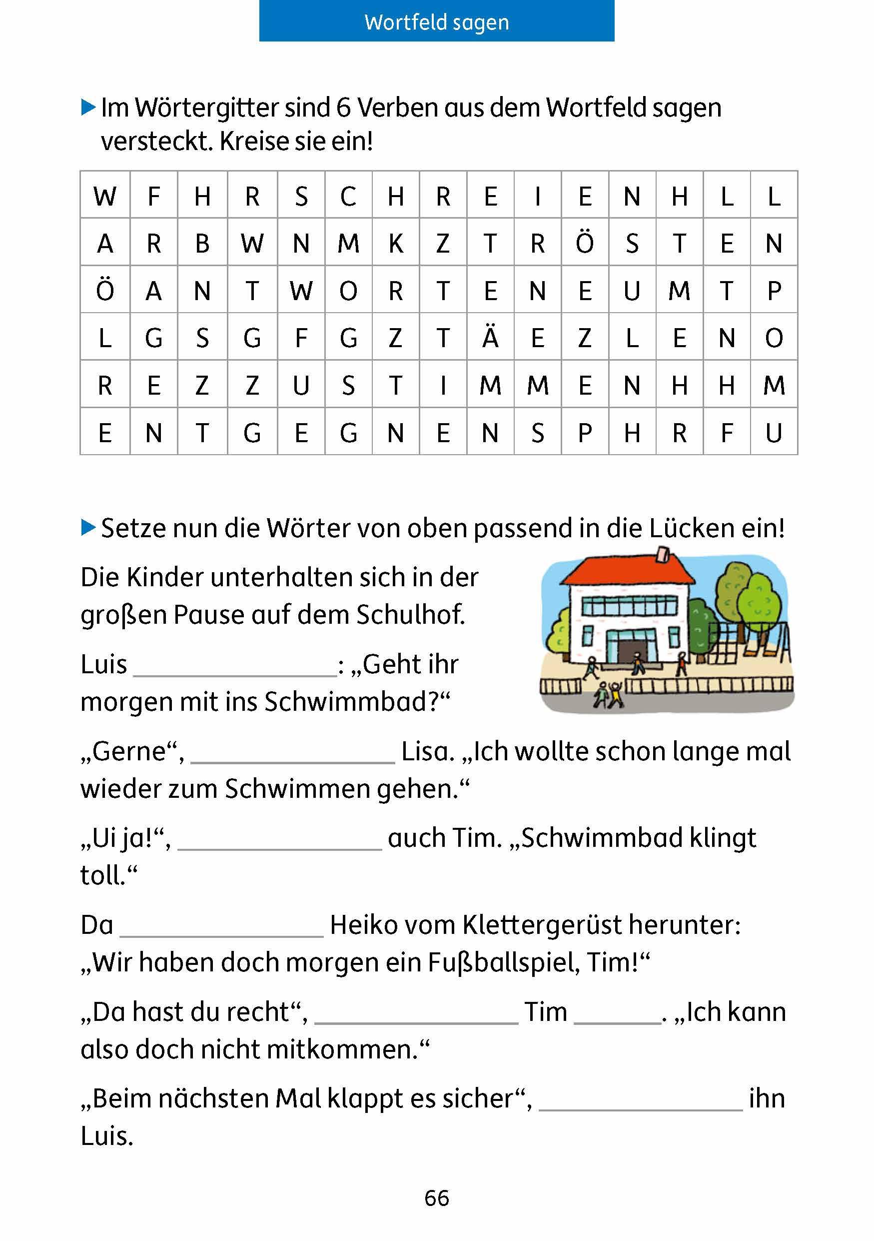 Beispielinhalt (Bild) Quer durch die 4. Klasse, Mathe und Deutsch - Übungsblock