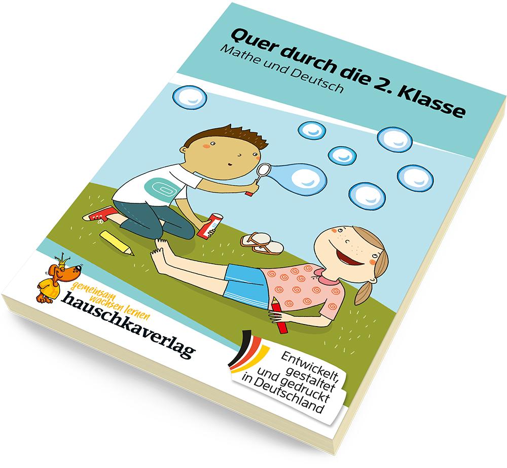 Beispielinhalt (Bild) Quer durch die 2. Klasse, Mathe und Deutsch - Übungsblock