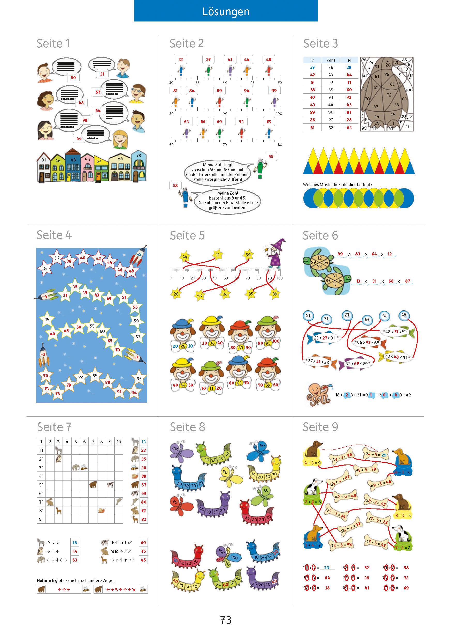 Beispielinhalt (Bild) Quer durch die 2. Klasse, Mathe und Deutsch - Übungsblock