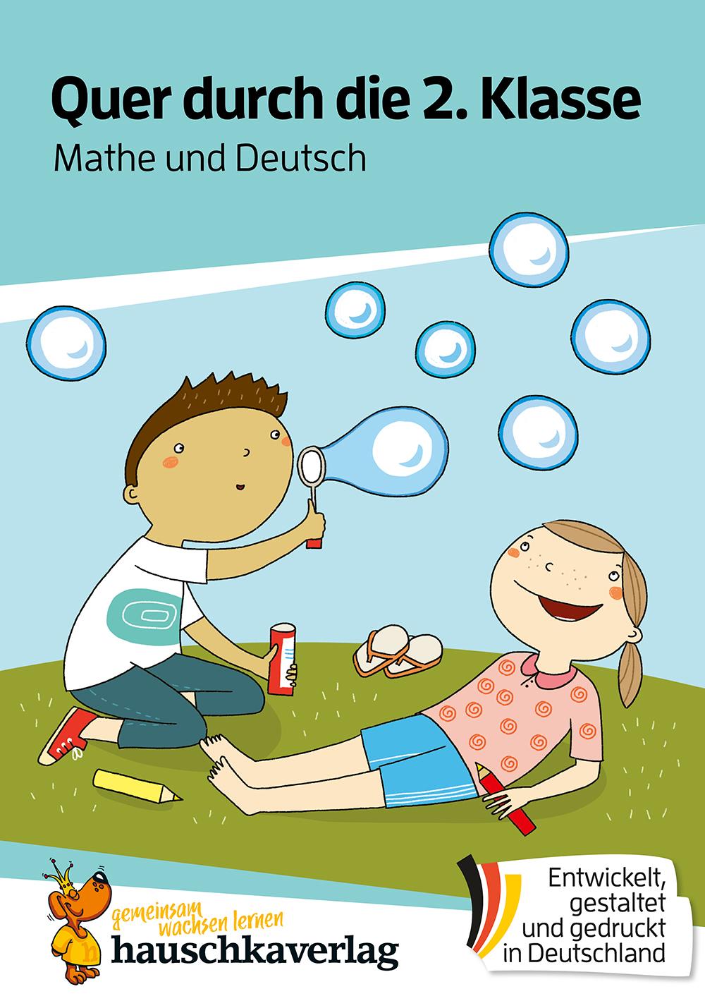 Vorderes Coverbild Quer durch die 2. Klasse, Mathe und Deutsch - Übungsblock