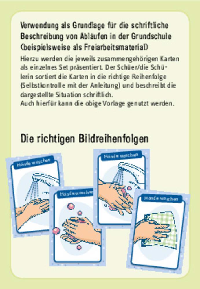 Beispielinhalt (Bild) Was kommt zuerst?