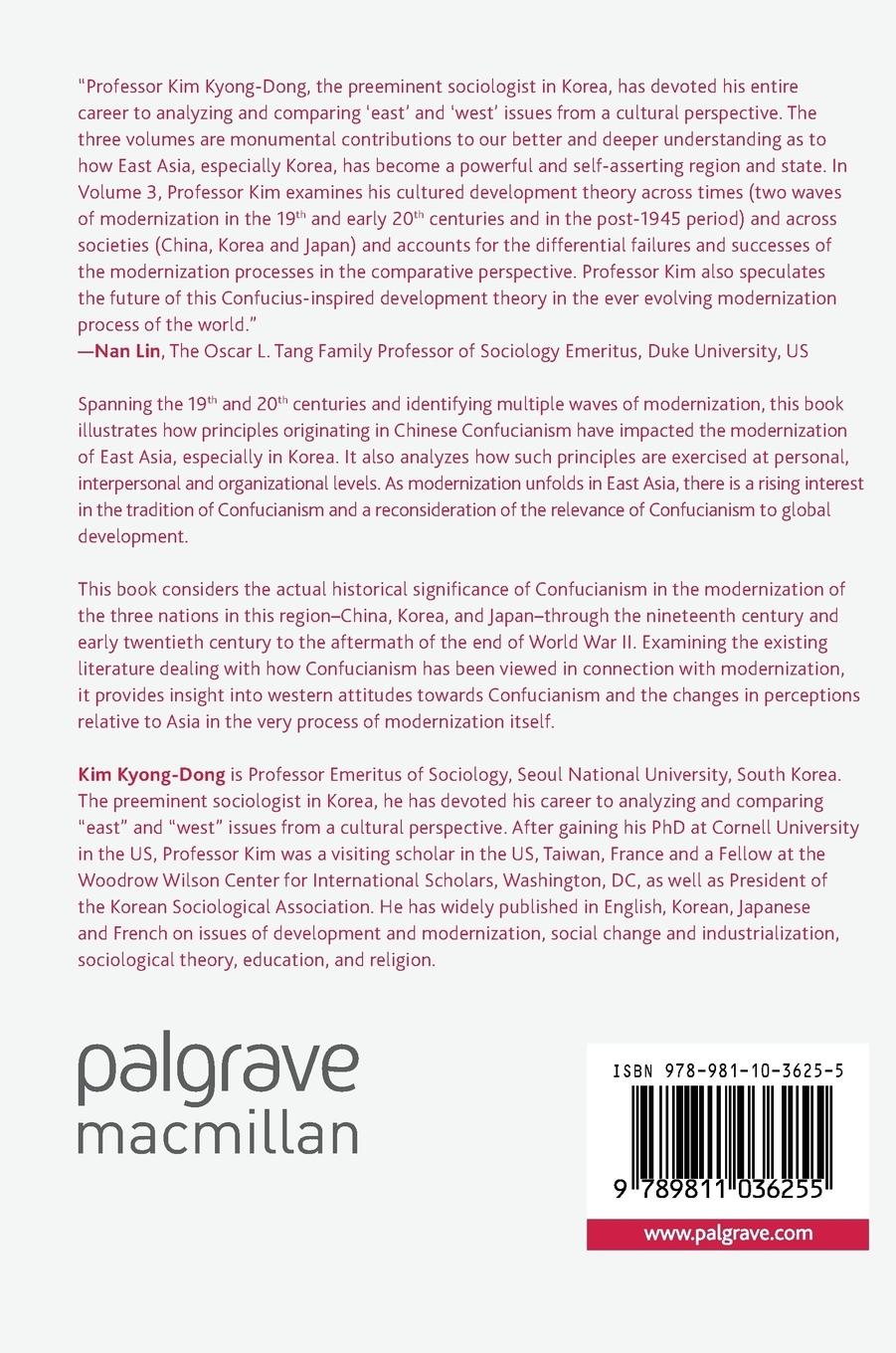 Rückseitencover Confucianism and Modernization in East Asia