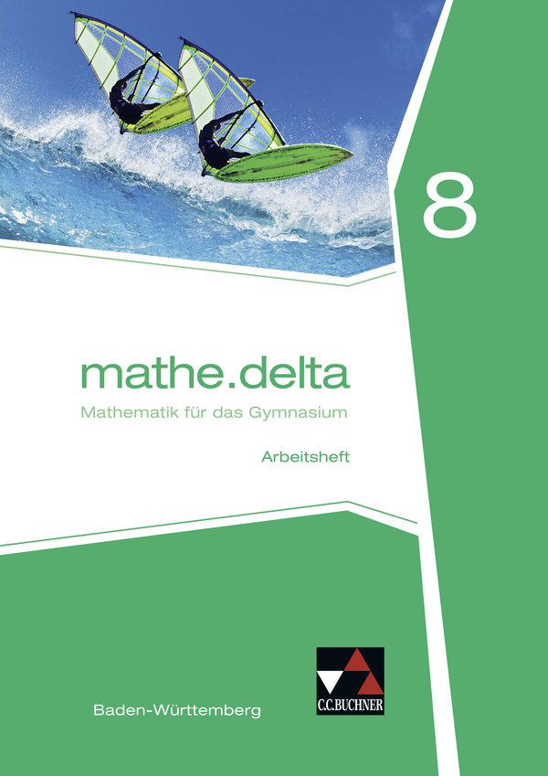 Vorderes Coverbild mathe.delta 8 Arbeitsheft Baden-Württemberg