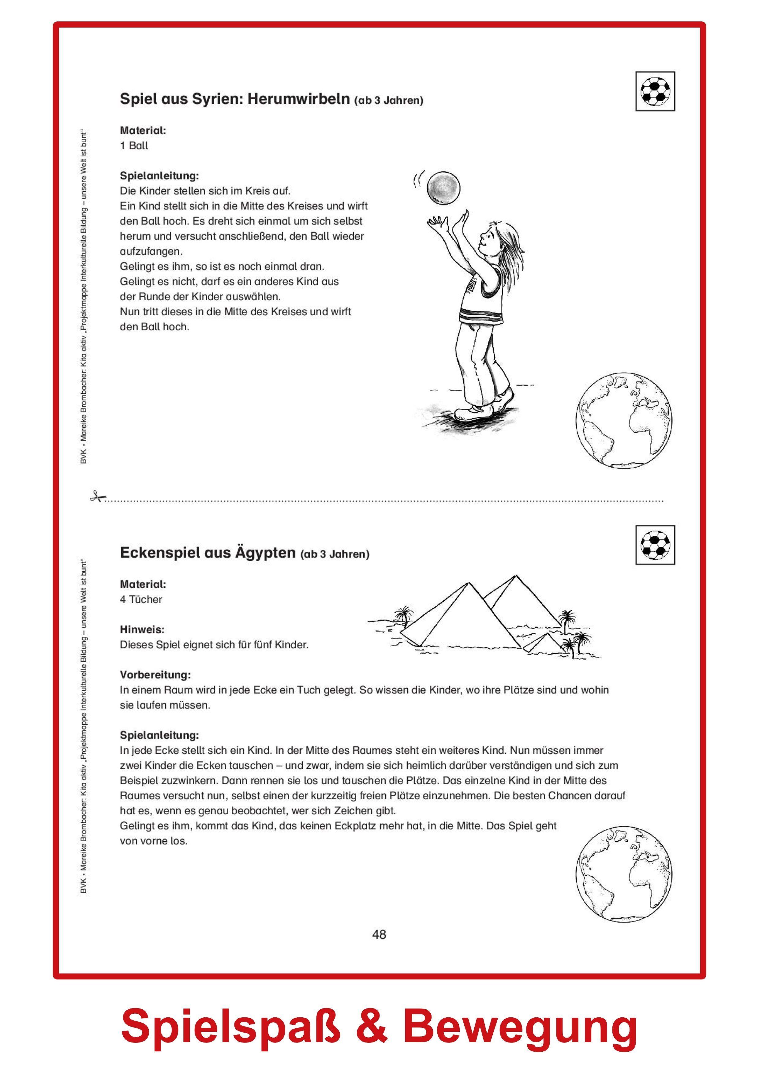 Beispielinhalt (Bild) Kita aktiv Projektmappe Interkulturelle Bildung - unsere Welt ist bunt
